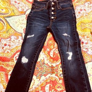 Girls Old Navy distressed skinny jeans